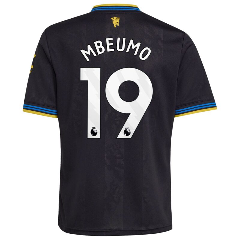 Manchester United adidas Third Shirt 2025-26 - Kids with Mbeumo 19 printing