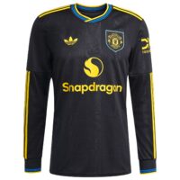 Manchester United adidas Third Shirt 2025-26 - Long sleeve with Mainoo 37 printing