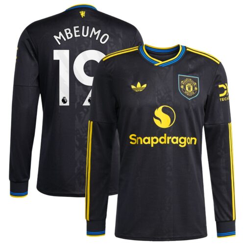 A2B image: manchester-united-adidas-third-shirt-2025-26-long-sleeve-with-mbeumo-19-printing Manchester United adidas Third Shirt 2025-26 - Long sleeve with Mbeumo 19 printing