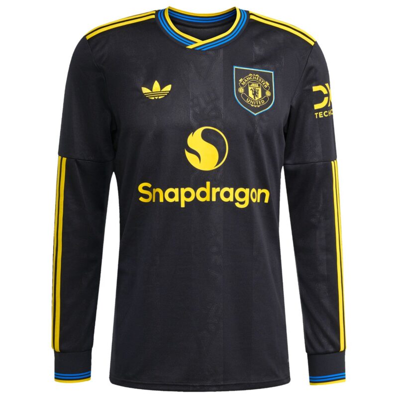Manchester United adidas Third Shirt 2025-26 - Long sleeve with Mbeumo 19 printing