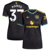 Manchester United adidas Third Shirt 2025-26 - Womens with Mainoo 37 printing