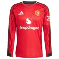 Manchester United adidas WSL Home Shirt 2025-26 - Long Sleeve with Toone 7 printing