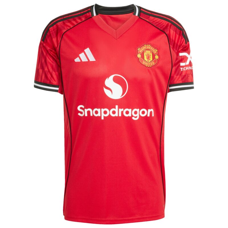 Manchester United adidas WSL Home Shirt 2025-26 with Toone 7 printing