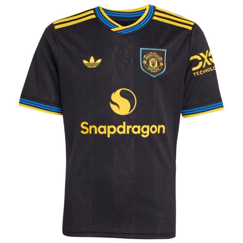 Manchester United adidas WSL Third Shirt 2025-26 - Kids with Toone 7 printing