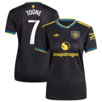 Manchester United adidas WSL Third Shirt 2025-26 - Womens with Toone 7 printing