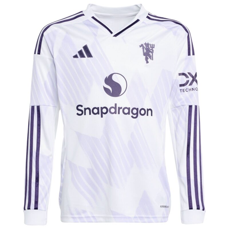 Manchester United WSL adidas Away Shirt 2025-26 - Kids - Long Sleeve with Toone 7 printing