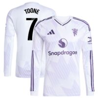 Manchester United WSL adidas Away Shirt 2025-26 - Long sleeve with Toone 7 printing