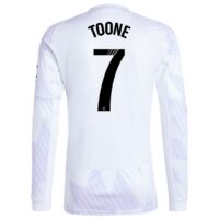 Manchester United WSL adidas Away Shirt 2025-26 - Long sleeve with Toone 7 printing