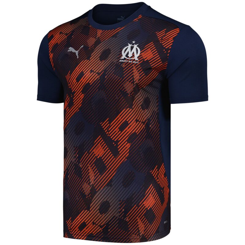 A2B image: olympique-de-marseille-puma-pre-match-jersey-navy Olympique de Marseille Puma Pre Match Jersey - Navy
