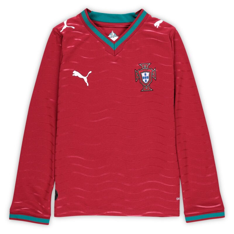 Portugal PUMA Home Shirt 2026 - Long Sleeve - Kids
