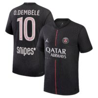 PSG Jordan Fourth Dri-FIT ADV Match Shirt 2025-26 with O.Dembélé 10 printing