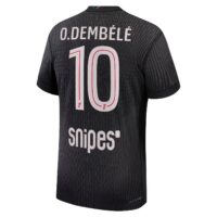 PSG Jordan Fourth Dri-FIT ADV Match Shirt 2025-26 with O.Dembélé 10 printing