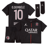 PSG Jordan Fourth Stadium Kit 2025-26 - Infants with O.Dembélé 10 printing