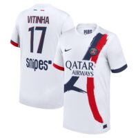 PSG Nike Away Stadium Shirt 2025-26 - Kids with Vitinha 17 printing