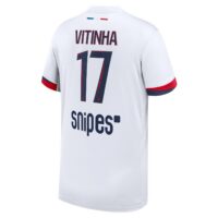 PSG Nike Away Stadium Shirt 2025-26 - Kids with Vitinha 17 printing