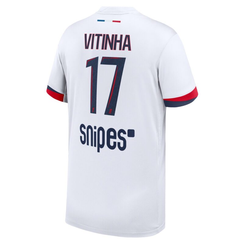 PSG Nike Away Stadium Shirt 2025-26 - Kids with Vitinha 17 printing
