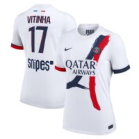 A2B image: psg-nike-away-stadium-shirt-2025-26-womens-with-vitinha-17-printing PSG Nike Away Stadium Shirt 2025-26 - Womens with Vitinha 17 printing