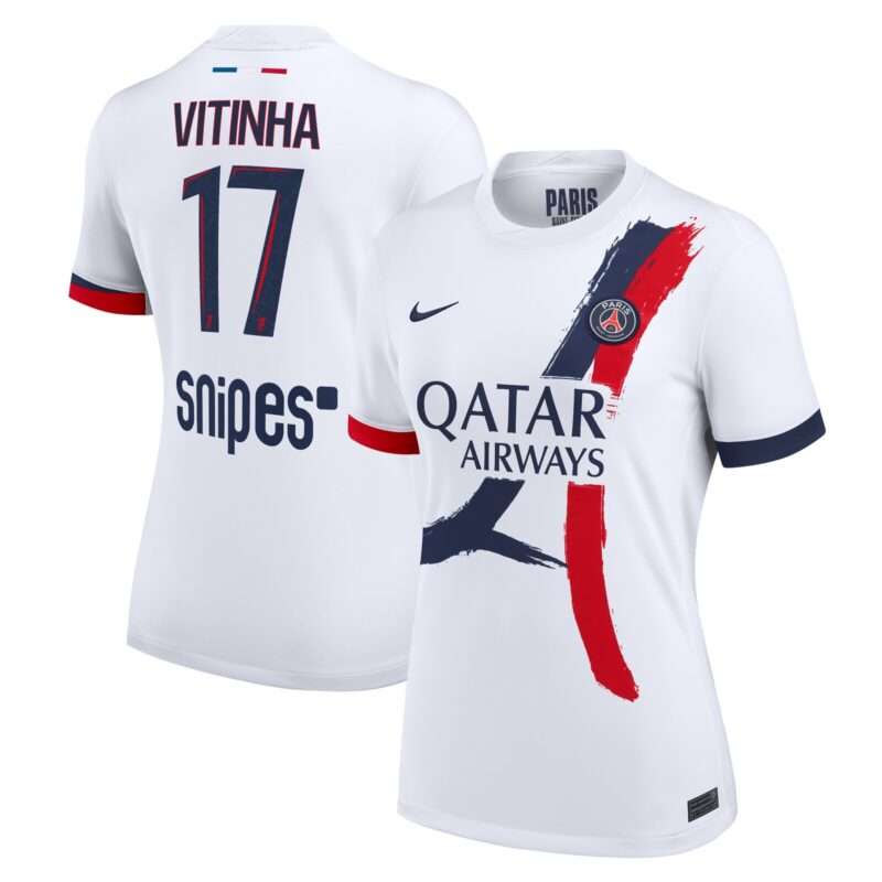 A2B image: psg-nike-away-stadium-shirt-2025-26-womens-with-vitinha-17-printing PSG Nike Away Stadium Shirt 2025-26 - Womens with Vitinha 17 printing
