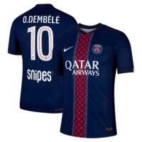 PSG Nike Dri-FIT ADV Home Match Shirt 2025-26 with O. Dembélé 10 printing