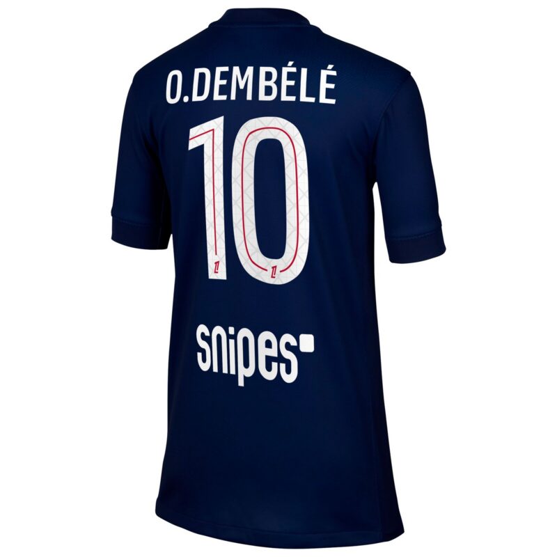 A2B image: psg-nike-home-stadium-shirt-2025-26-kids-with-o-dembele-10-printing PSG Nike Home Stadium Shirt 2025-26 - Kids with O. Dembélé 10 printing