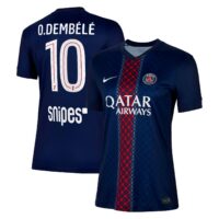 A2B image: psg-nike-home-stadium-shirt-2025-26-womens-with-o-dembele-10-printing PSG Nike Home Stadium Shirt 2025-26 - Womens with O. Dembélé 10 printing