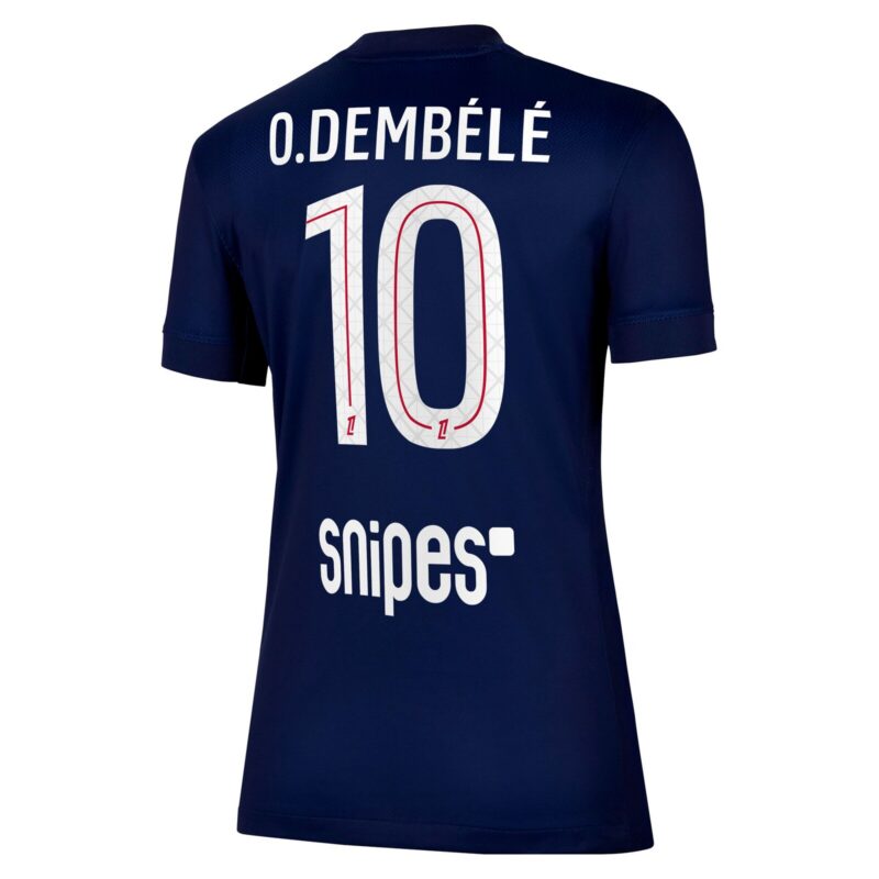 A2B image: psg-nike-home-stadium-shirt-2025-26-womens-with-o-dembele-10-printing PSG Nike Home Stadium Shirt 2025-26 - Womens with O. Dembélé 10 printing