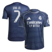 A2B image: real-madrid-adidas-away-authentic-shirt-2025-26-with-vini-jr-7-printing Real Madrid adidas Away Authentic Shirt 2025-26 with Vini Jr. 7 printing