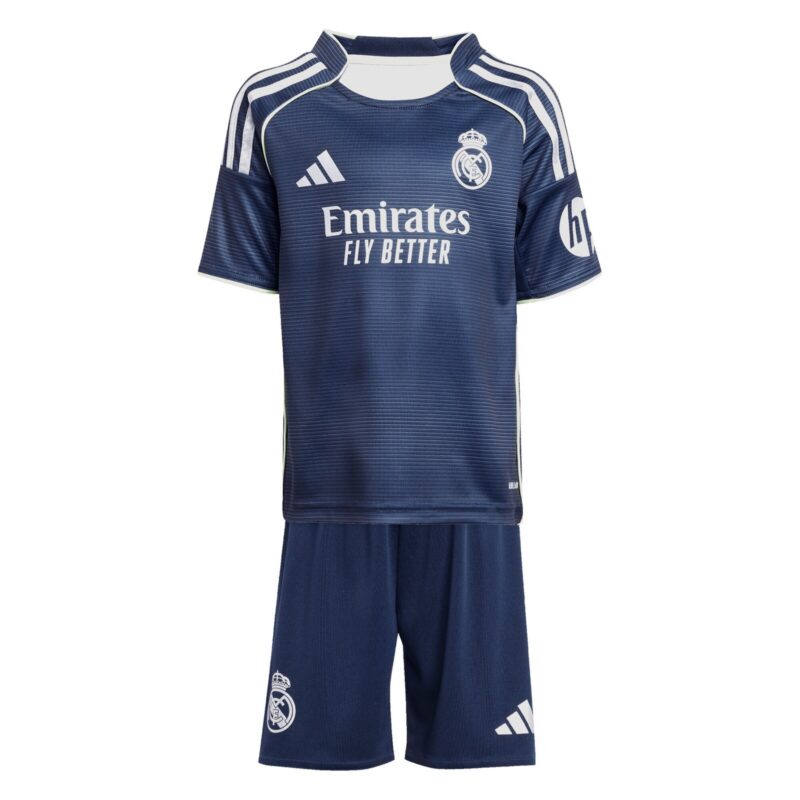 A2B image: real-madrid-adidas-away-minikit-2025-26 Real Madrid adidas Away Minikit 2025-26