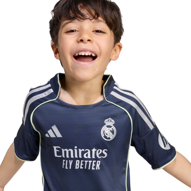 A2B image: real-madrid-adidas-away-minikit-2025-26 Real Madrid adidas Away Minikit 2025-26