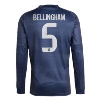 A2B image: real-madrid-adidas-away-shirt-2025-26-long-sleeve-with-bellingham-5-printing Real Madrid adidas Away Shirt 2025-26 - Long Sleeve with Bellingham 5 printing