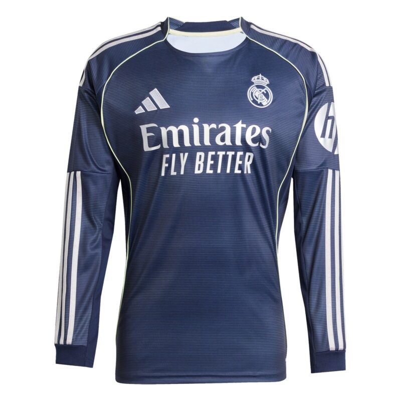 Real Madrid adidas Away Shirt 2025-26 - Long Sleeve