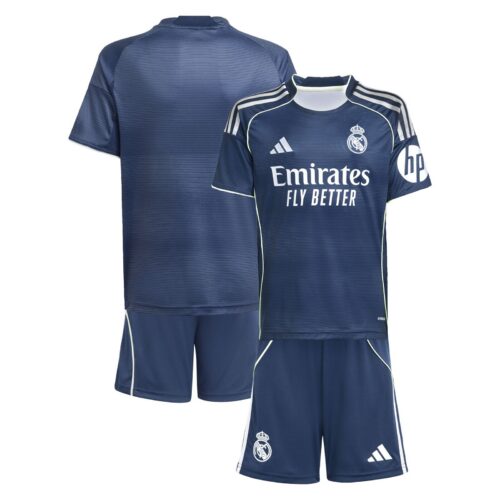 A2B image: real-madrid-adidas-away-youth-kit-2025-26 Real Madrid adidas Away Youth Kit 2025-26