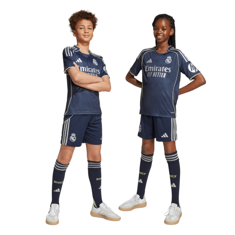 A2B image: real-madrid-adidas-away-youth-kit-2025-26 Real Madrid adidas Away Youth Kit 2025-26