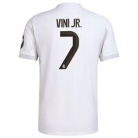 Real Madrid adidas Home Authentic Shirt 2025-26 with Vini Jr. 7 printing