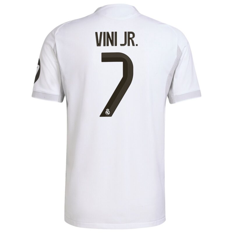 Real Madrid adidas Home Authentic Shirt 2025-26 with Vini Jr. 7 printing