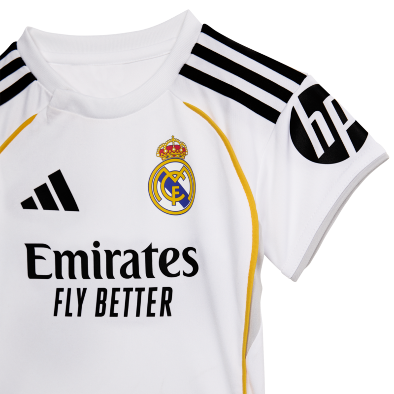 A2B image: real-madrid-adidas-home-babykit-2025-26 Real Madrid adidas Home Babykit 2025-26