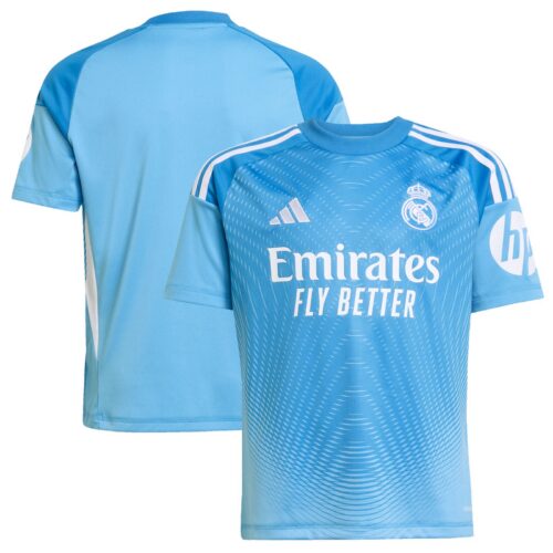 A2B image: real-madrid-adidas-home-goalkeeper-shirt-2025-26-kids Real Madrid adidas Home Goalkeeper Shirt 2025-26 - Kids