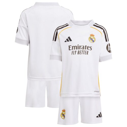 A2B image: real-madrid-adidas-home-minikit-2025-26 Real Madrid adidas Home Minikit 2025-26