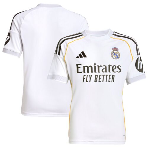 A2B image: real-madrid-adidas-home-shirt-2025-26-kids Real Madrid adidas Home Shirt 2025-26 - Kids