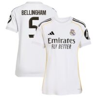 A2B image: real-madrid-adidas-home-shirt-2025-26-womens-with-bellingham-5-printing Real Madrid adidas Home Shirt 2025-26 - Womens with Bellingham 5 printing