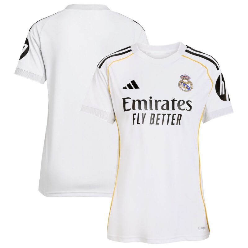 A2B image: real-madrid-adidas-home-shirt-2025-26-womens Real Madrid adidas Home Shirt 2025-26 - Womens