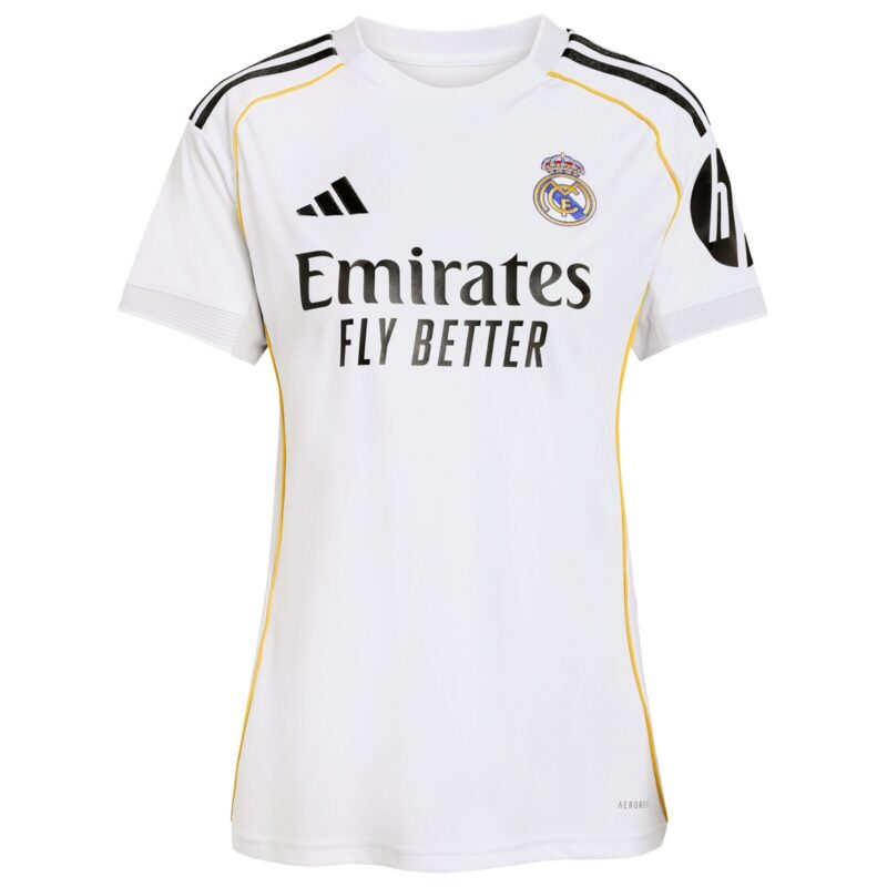 A2B image: real-madrid-adidas-home-shirt-2025-26-womens Real Madrid adidas Home Shirt 2025-26 - Womens