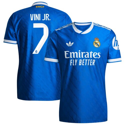 A2B image: real-madrid-adidas-third-authentic-shirt-2025-26-with-vini-jr-7-printing Real Madrid adidas Third Authentic Shirt 2025-26 with Vini Jr. 7 printing