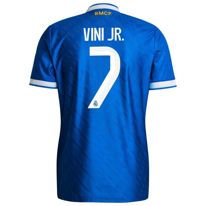 A2B image: real-madrid-adidas-third-authentic-shirt-2025-26-with-vini-jr-7-printing Real Madrid adidas Third Authentic Shirt 2025-26 with Vini Jr. 7 printing