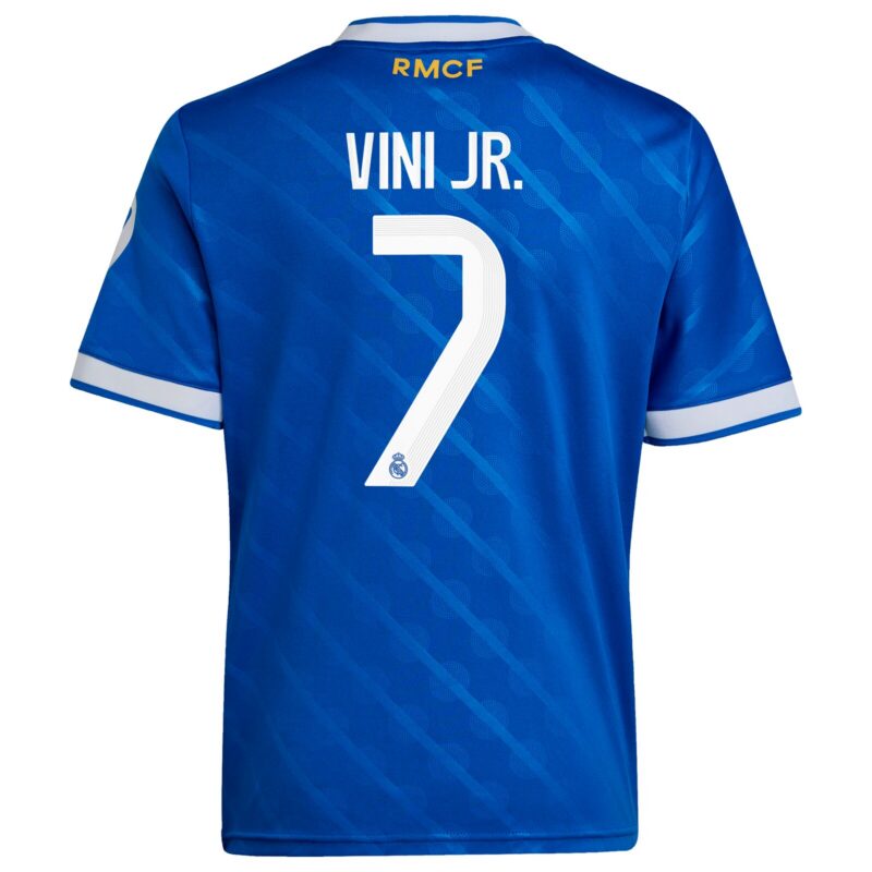 Real Madrid adidas Third Shirt 2025-26 - Kids with Vini Jr. 7 printing